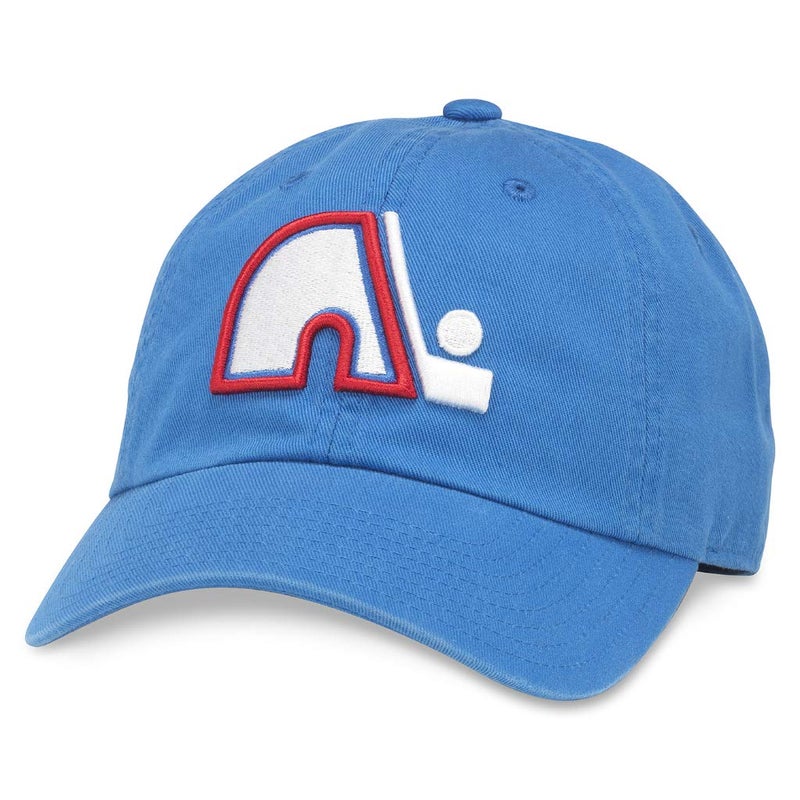 AMERICAN NEEDLE Quebec Nordiques Officially Licensed NHL Blue Line Adjustable Buckle Strap Dad Baseball Hat, Royal Blue (40742A-QND) - Image 1